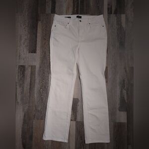 NYDJ Marylin Straight Women's Pants, Size 12, White